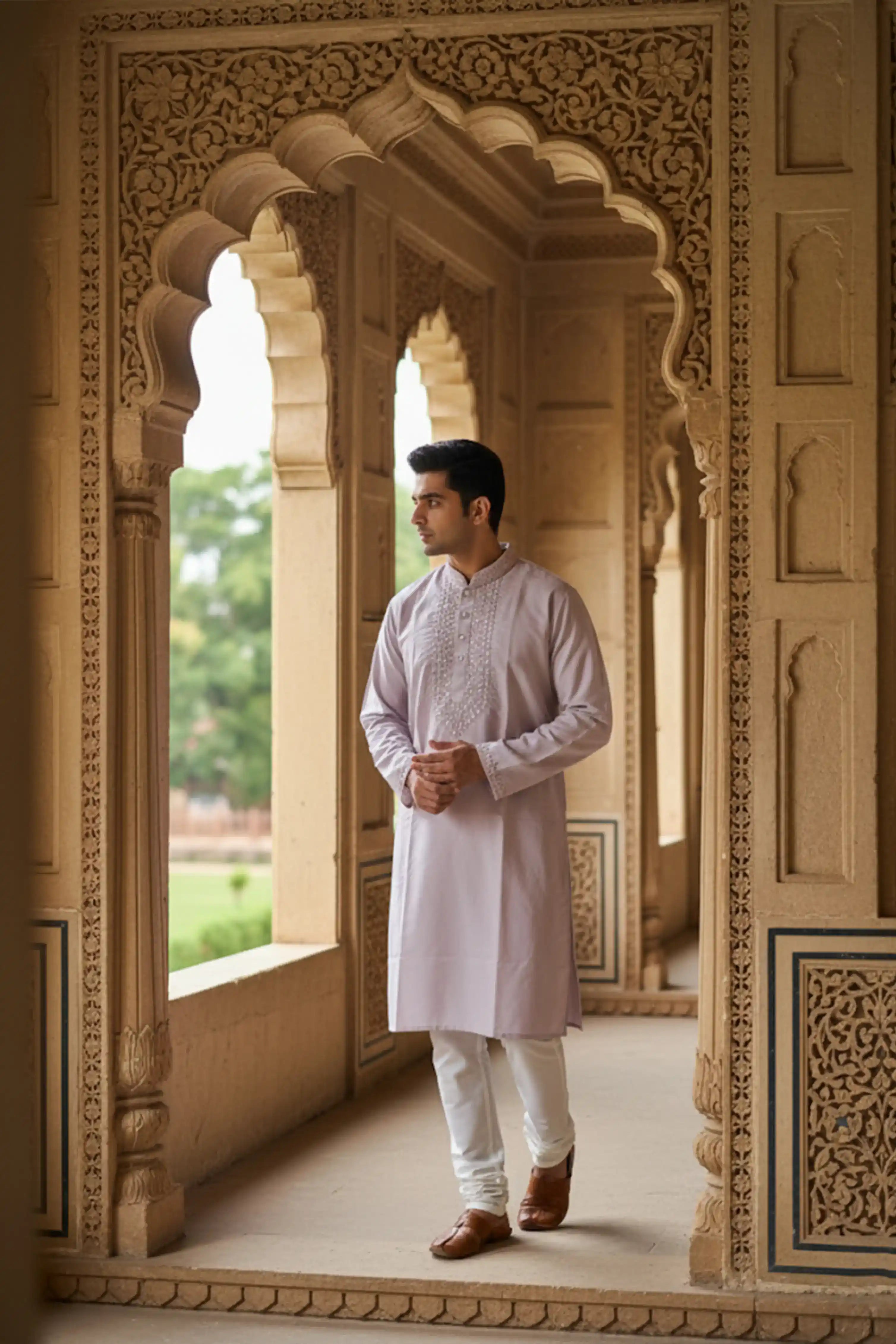 Mirror Work Kurta