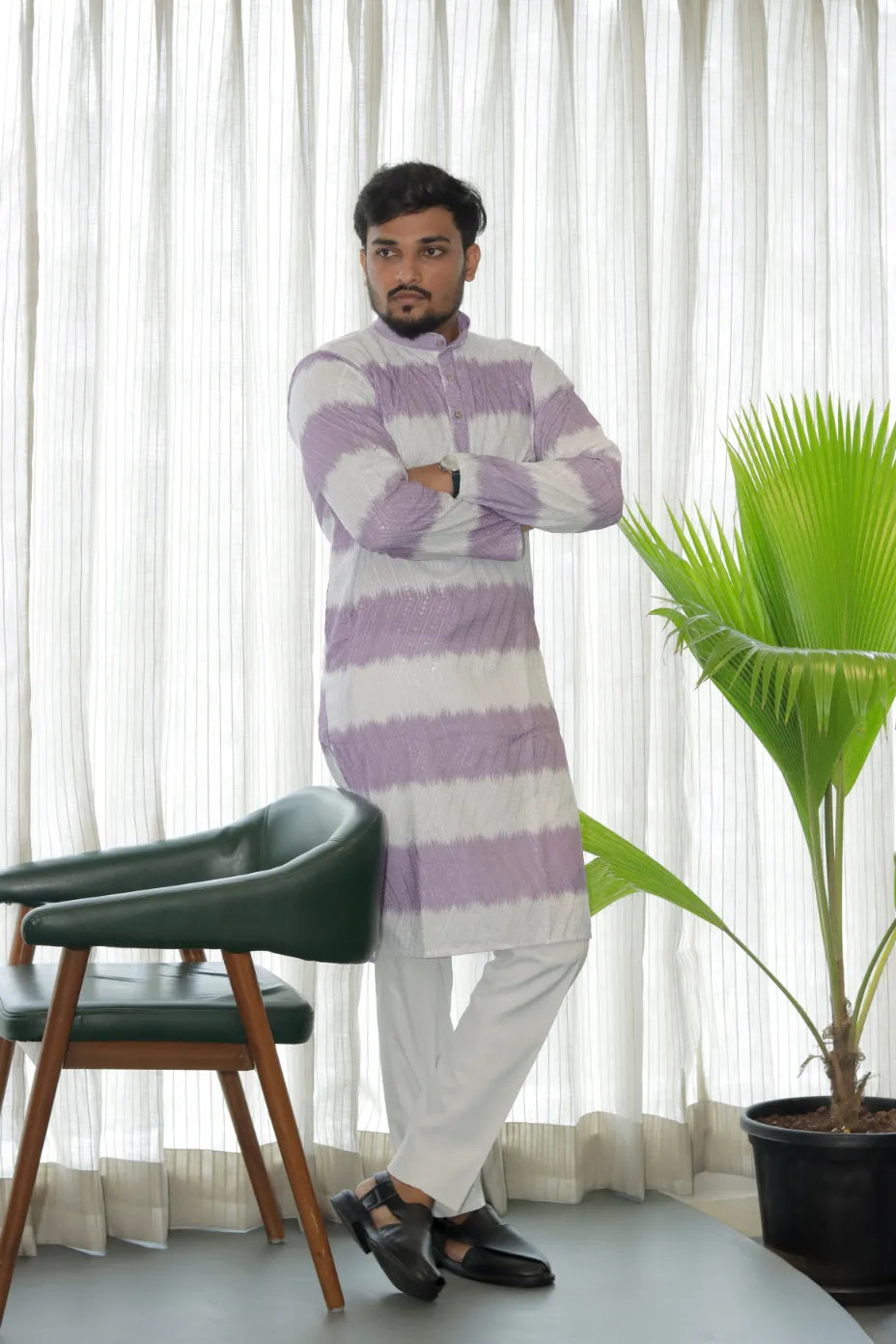 Lucknowi Printed Kurta