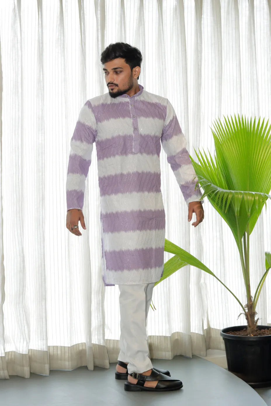 Lucknowi Printed Kurta