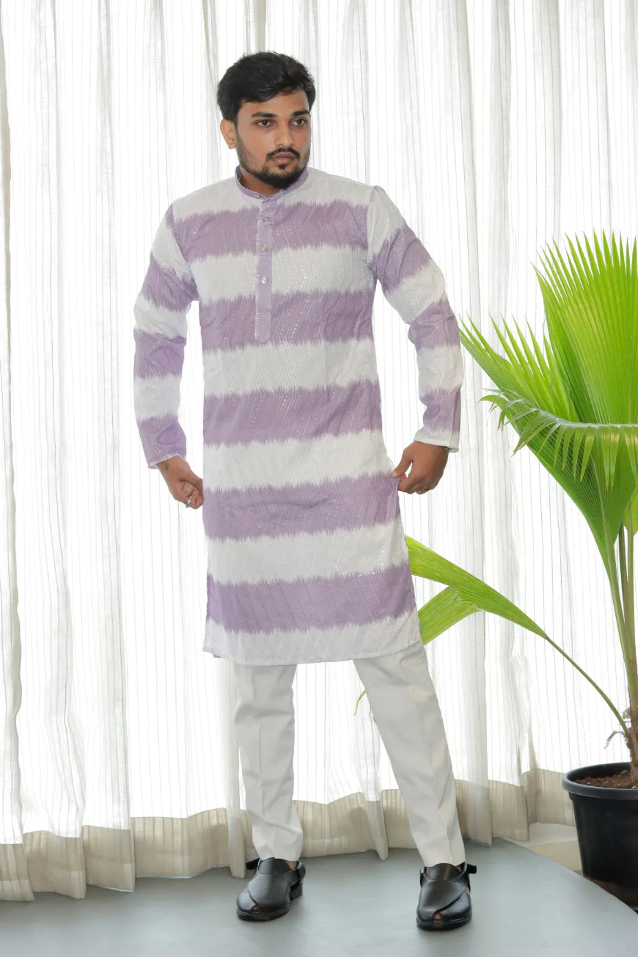 Lucknowi Printed Kurta