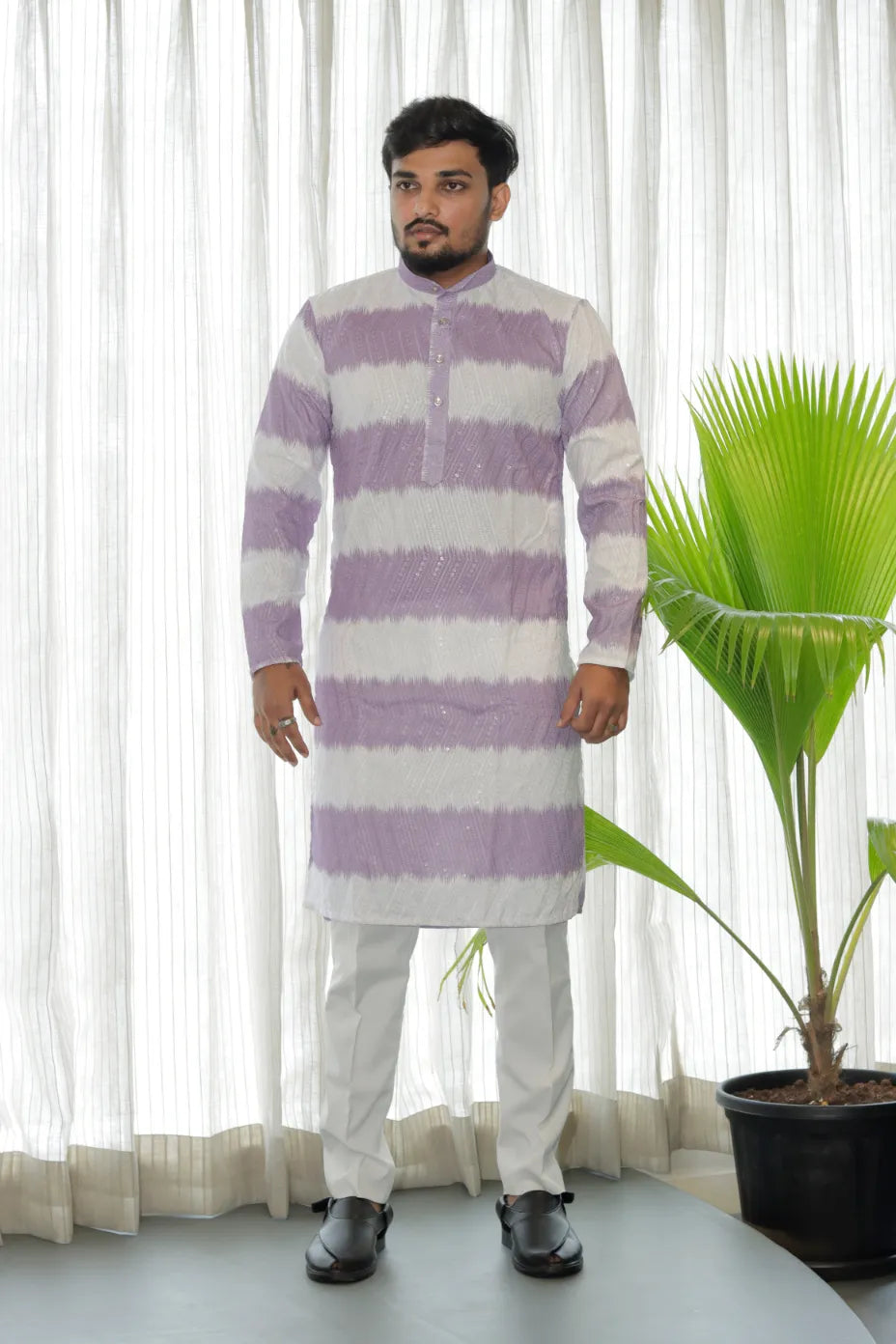 Lucknowi Printed Kurta