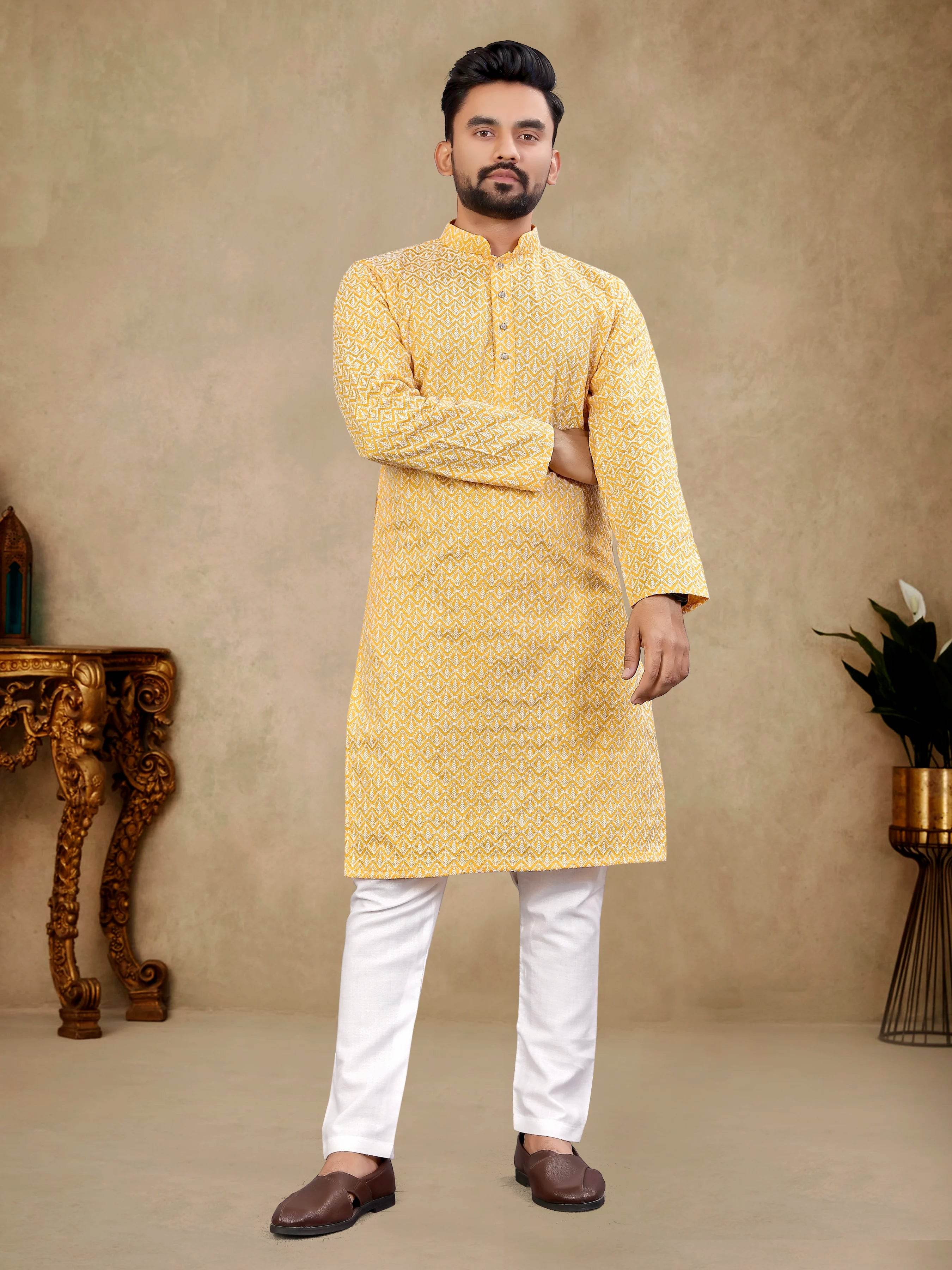 Thai Silk Embroidered Kurta-Stagora - Stagora